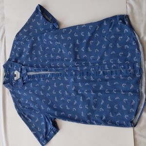 TOPMAN SHORT SLEEVE Button Down MEDIUM